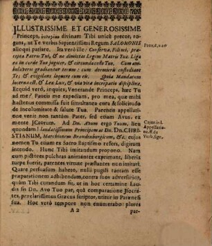Oratio habita in actu introductionis illustris Gymnasii Heilsbrunens. d. XXX. Jan. MDCLV