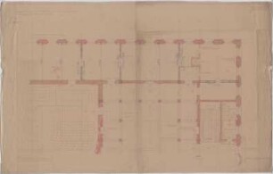 Troost, Paul Ludwig; München, Arcisstr. 12; Führerbau der NSDAP - Hauptgeschoss Südost (Grundriss)