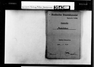 Glückwunschschreiben des Staatspräsidenten zur Goldenen Hochzeit, Nr. 1900-2095