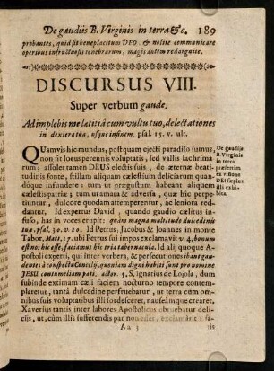 189-198, Discursus VIII