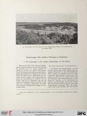 18.1915: Forschungen über antiken Villenbau in Südistrien
