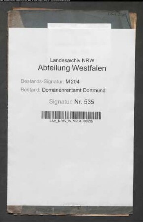 Grundzinsweise Veräußerung von Ackerland "am Kirschbaum" an Friedrich Lips in Schwerte