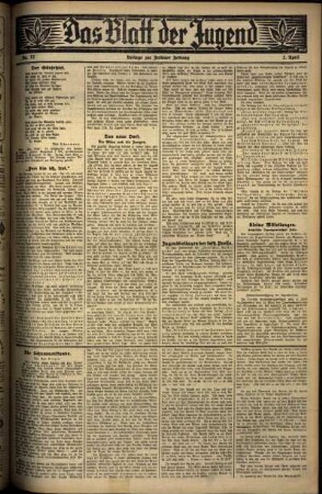 Zweite Ausgabe vom Mittwoch, den 02. April 1930.