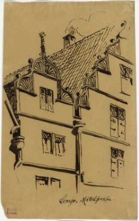 Bürgerhaus in Lemgo, Giebel der Mittelstraße