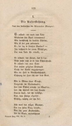 129-132 Die Auferstehung : aus dem Italienischen