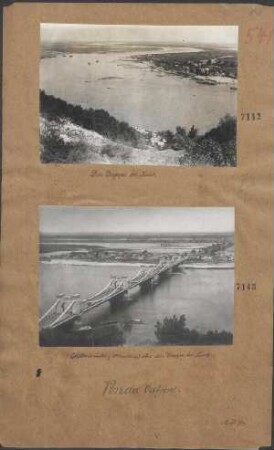 Kettenbrücke (1800 m lang) über den Dnjepr bei Kiew