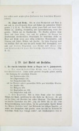§ 29. Karl Martell und Bonifatius