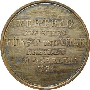 König Anton und Friedrich August - Verfassung