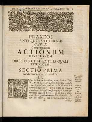 1-22, Sectio Prima