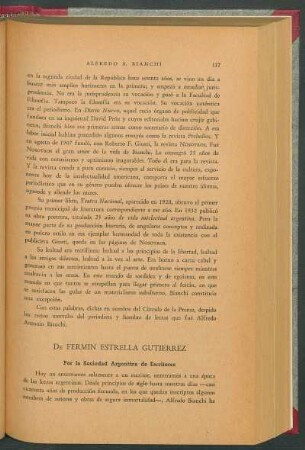 De Fermín Estrella Gutiérrez por la Sociedad Argentina de Escritores