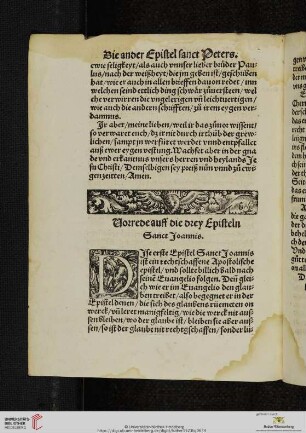 Vorrede auff die drey Episteln Sanct Joannis