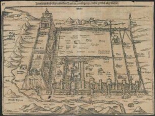Jerusalem Die heilige viereckete Stadt in grundt gelegt und eigentlich abgemahlet