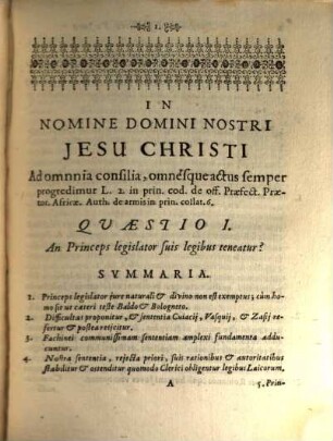 Quaestiones Difficiliores Ex Diversis Iuris Utriusq[ue] Et Feudalis Partibus, Nec Non Bavariae Constitutionibus Desumptae