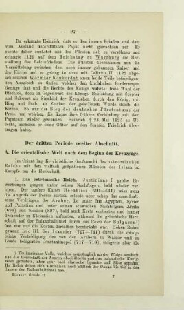 Der dritten Periode zweiter Abschnitt