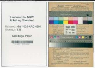 Entnazifizierung Peter Schillings , geb. 15.02.1906 (Bergmann)