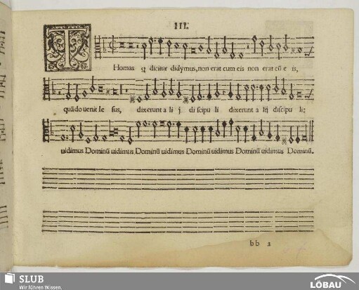 III. Thomas qui dicitur didymus