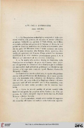 Atti della Commissione