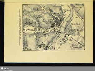 Abb. 2. Meißen und Umgebung im Jahre 1864. Nach dem Plan von Ed. Uhlmann im Staatlichen Kupferstichkabinett