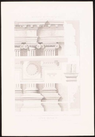 Capitole, Toulouse: Ansichten Details (aus: Motifs historiques d´architecture et de sculpture d´ornement, hrsg.v. César Daly, Bd.1, 1870)