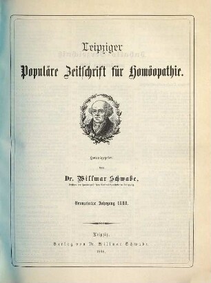 Leipziger populäre Zeitschrift für Homöopathie. 19. 1888