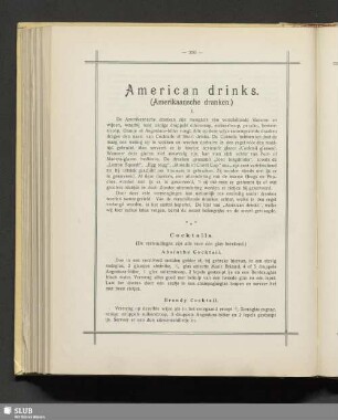 American drinks (Amerikaansche dranken)