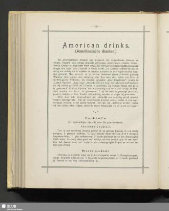 American drinks (Amerikaansche dranken)