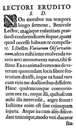 Lectori Erudito S. D.