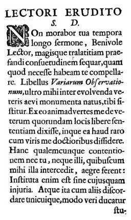 Lectori Erudito S. D.