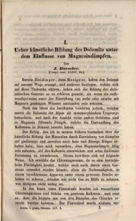 Journal für praktische Chemie : practical applications and applied chemistry ; covering all aspects of applied chemistry. 54. 1851