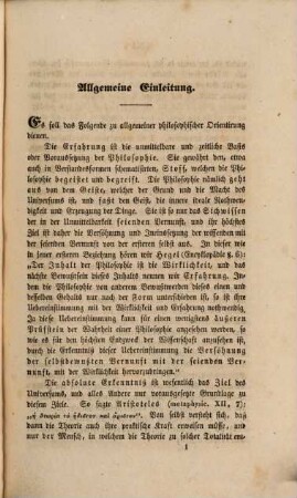 Beiträge zur Naturphilosophie, 1. Das System der Naturentwickelung als allgemeine Grundlage