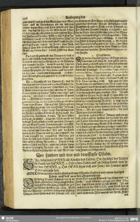 Außlegung des hundert und vier und dreyssigsten Psalms