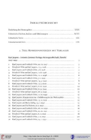 Inhaltsübersicht