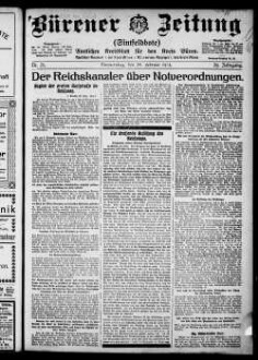 Bürener Zeitung. 1896-1935