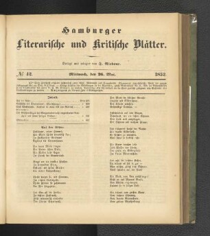 No. 42. 26. Mai 1852