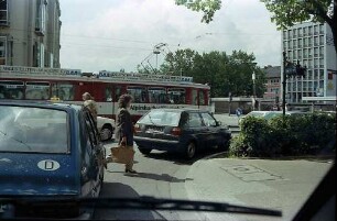 Freiburg i. Br.: Verkehr in der Friedrichstraße