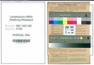 Entnazifizierung Otto Krahforst , geb. 24.08.1894 (Bautechniker)