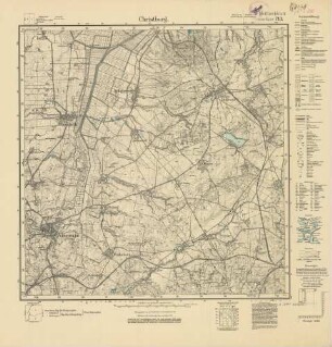2082 (alte Nr.: 713) Christburg, Meßtischblatt (4cm - Karte)