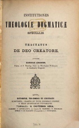 Tractatus de deo creatore