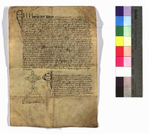 Notarielle Beglaubigung des Petrus Eychhorn über diese Urkunde (U 146); Pergament.