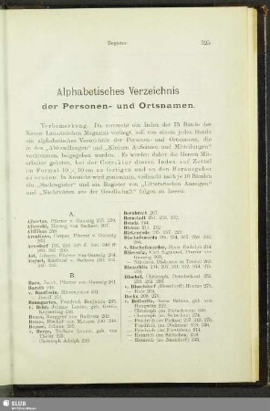 Alphabetisches Verzeichnis der Personen- und Ortsnamen