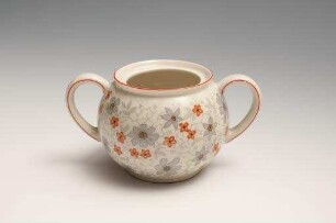 Modellnummer 1382, elfenbein mit Blumenmuster (Zuckerdose ohne Deckel)