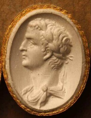 Profilbildnis des Caligula (Daktyliothek, Das Alterthum nach Lippert und Visconti)