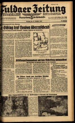 Ausgabe vom Dienstag, den 10. Dezember 1940.