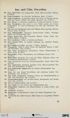 Jap. und Chin. Porzellan (Nr. 505-533)