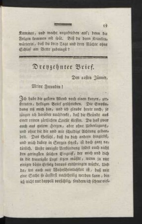 Dreyzehnter Brief.