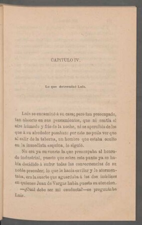 Capítulo IV. - Lo que determinó Luis.