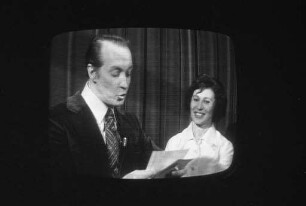 Teilnahme der Karlsruherin Hildegard Fleischhauer an der ZDF-Fernsehsendung "Erkennen Sie die Melodie?"