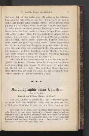 Autobiographie eines Chinesen