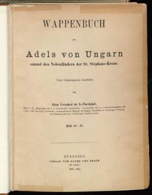 Bd. 4,15,Tafeln 253 - 504: J. Siebmacher's grosses und allgemeines Wappenbuch. Bd. 4,15,Tafeln 253 - 504