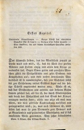 Memoiren des Admirals Sir Sidney Smith : In drei Theilen, 1. Memoiren des Admirals Sir Sidney Smith : In drei Theilen